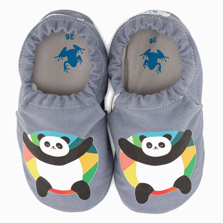 Chaussons Panda Gris