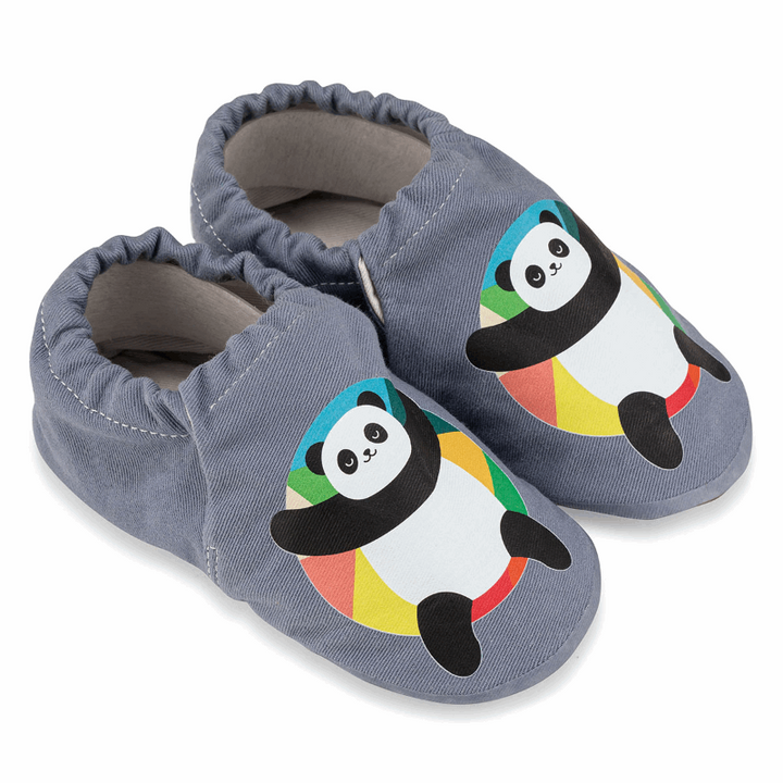 Chaussons Panda Gris